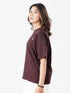 LEERA Cordovan Oversized Cotton Tee